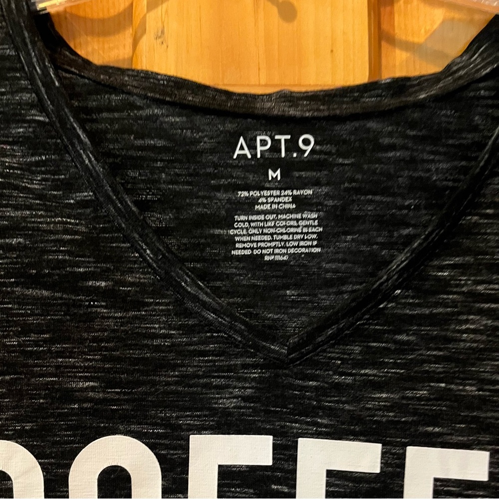 Coffee adulting is hard black tee - Picture 2 of 4